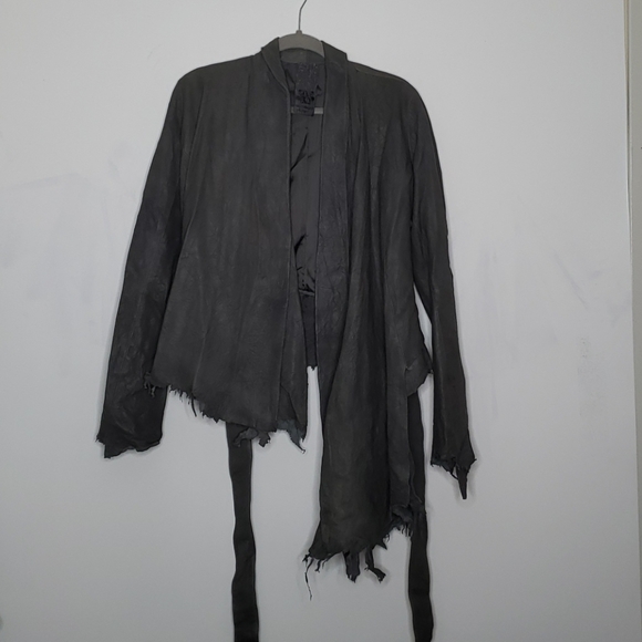 Apocalyptic Leather Jacket Goth Grunge - Picture 2 of 11